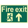 FIRE EXIT RUNNING MAN ARROW UP -PHS (300 X 200MM) thumbnail-0