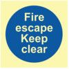 FIRE ECSAPE KEEP CLEAR - PHS(100X 100MM) thumbnail-0