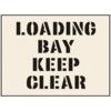 LOAD BAY KEEP CLEAR STENCIL (400X600MM) thumbnail-0