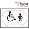 DISABLED BABY CHANGE GRAPHIC -TAKTYLE (225 X 150MM) thumbnail-0