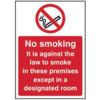 NO SMOKING IT IS AGAINST THE LAWTO SMOKE - RPVC (148 X 210MM) thumbnail-0