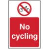 NO CYCLING - SAV (400 X 600MM) thumbnail-0