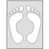 FEET STENCIL (190 X 300MM)  thumbnail-0