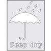 KEEP DRY STENCIL (190 X 300MM) thumbnail-0