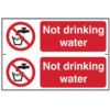 NOT DRINKING WATER - PVC (300X200MM) thumbnail-0