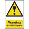 WARNING ANTI CLIMB PAINT -PVC(200 X 300MM) thumbnail-0