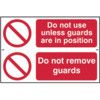 DONOT USE UNLESSGUARDS POSITION/DONOT REMOVEGUARDS-PVC(300X200MM) thumbnail-0