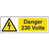 DANGER 230 VOLTS - PK-5 PVC(75 X25MM) thumbnail-0