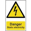 DANGER STATIC ELECTRICITY -PVC(200 X 300MM) thumbnail-0