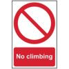 NO CLIMBING - SAV (200 X 300MM) thumbnail-0