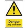 DANGER DEEP EXCAVATION - PVC (200X 300MM) thumbnail-0