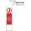 NO ADMITTANCE AUTHORISED PERSONNEL ONLY - TAKTYLE (75 X 300MM) thumbnail-0