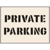 PRIVATE PARKING STENCIL (300X400MM) thumbnail-0