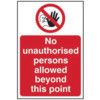 NO UNAUTHORISED PERSONS ALLOWED BEYOND THIS POINT-RPVC(400X600MM) thumbnail-0