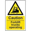 CAUTION FORK LIFT TRUCKSOPERATING- SAV (200 X 300MM) thumbnail-0