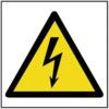 HAZARD WARNING ELECTRICAL SYMBOL-RPVC (200 X 200MM) thumbnail-0