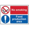 NO SMOKING / FOOD PRODUCTION AREA- RPVC (150 X 100MM) thumbnail-0