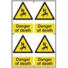 DANGER OF DEATH - PVC (200X300MM) thumbnail-0