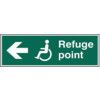 REFUGE POINT ARROW LEFT - PVC(450X 150MM) thumbnail-0