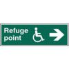 REFUGE POINT ARROW RIGHT -PVC(450 X 150MM) thumbnail-0