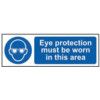 EYE PROTECTION MUST BE WORN INTHIS AREA - RPVC (600 X 200MM) thumbnail-0