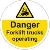 400MM DIA. DANGER FORKLIFT TRUCKSFLOOR GRAPHIC thumbnail-0