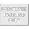 CUSTOMER PARKING ONLY STENCIL(190X 300MM) thumbnail-0