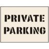 PRIVATE PARKING STENCIL (600X800MM) thumbnail-0