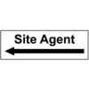 SITE AGENT ARROW LEFT - RPVC(300X 100MM) thumbnail-0