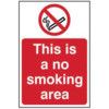 THIS IS A NO SMOKING AREA -SAV(400 X 600MM) thumbnail-0