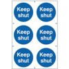 KEEP SHUT - PVC (200 X 300MM)  thumbnail-0