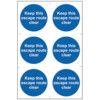 KEEP THIS ESCAPE ROUTE CLEAR -PVC(200 X 300MM) thumbnail-0