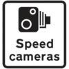 450 X 550MM DIBOND 'SPEED CAMERAS ' ROAD SIGN (WITH CHANNEL) thumbnail-0