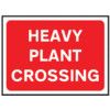 1050 X 750MM Ã‚Â TEMPORARY SIGN &FRAME - HEAVY PLANT CROSSING thumbnail-0