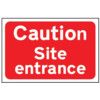 CAUTION SITE ENTRANCE - RPVC(600X 450MM) thumbnail-0