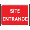 600 X 450MM Ã‚Â TEMPORARY SIGN &FRAME - SITE ENTRANCE thumbnail-0