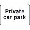 600 X 450MM DIBOND 'PRIVATE CAR PARK' ROAD SIGN (WITHOUT CHANNEL) thumbnail-0