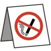 NO SMOKING DESK SIGN - RPVC (50X50MM) thumbnail-0