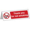 THANK YOU FOR NOT SMOKING DESKSIGN - RPVC (150 X 50MM) thumbnail-0