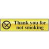 THANK YOU FOR NOT SMOKING -POL(200 X 50MM) thumbnail-0