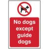 NO DOGS EXCEPT GUIDE DOGS -SAV(200 X 300MM) thumbnail-0