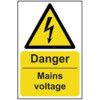 DANGER MAINS VOLTAGE - RPVC (400X600MM) thumbnail-0