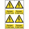 DANGER 11000 VOLTS - PVC (200X300MM) thumbnail-0