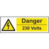 DANGER 230 VOLTS - SAV (600X200MM) thumbnail-0