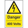 DANGER 400 VOLTS - SAV (200X300MM) thumbnail-0