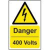 DANGER 400 VOLTS - SAV (400X600MM) thumbnail-0