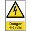 DANGER 440 VOLTS -  PVC (200X300MM) thumbnail-0