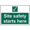 SITE SAFETY STARTS HERE -RPVC(600 X 400MM) thumbnail-0