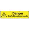 DANNGER SCAFFOLDING INCOMPLETE -BAN (1200 X 300MM) thumbnail-0