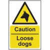 CAUTION LOOSE DOGS - RPVC (200X300MM) thumbnail-0